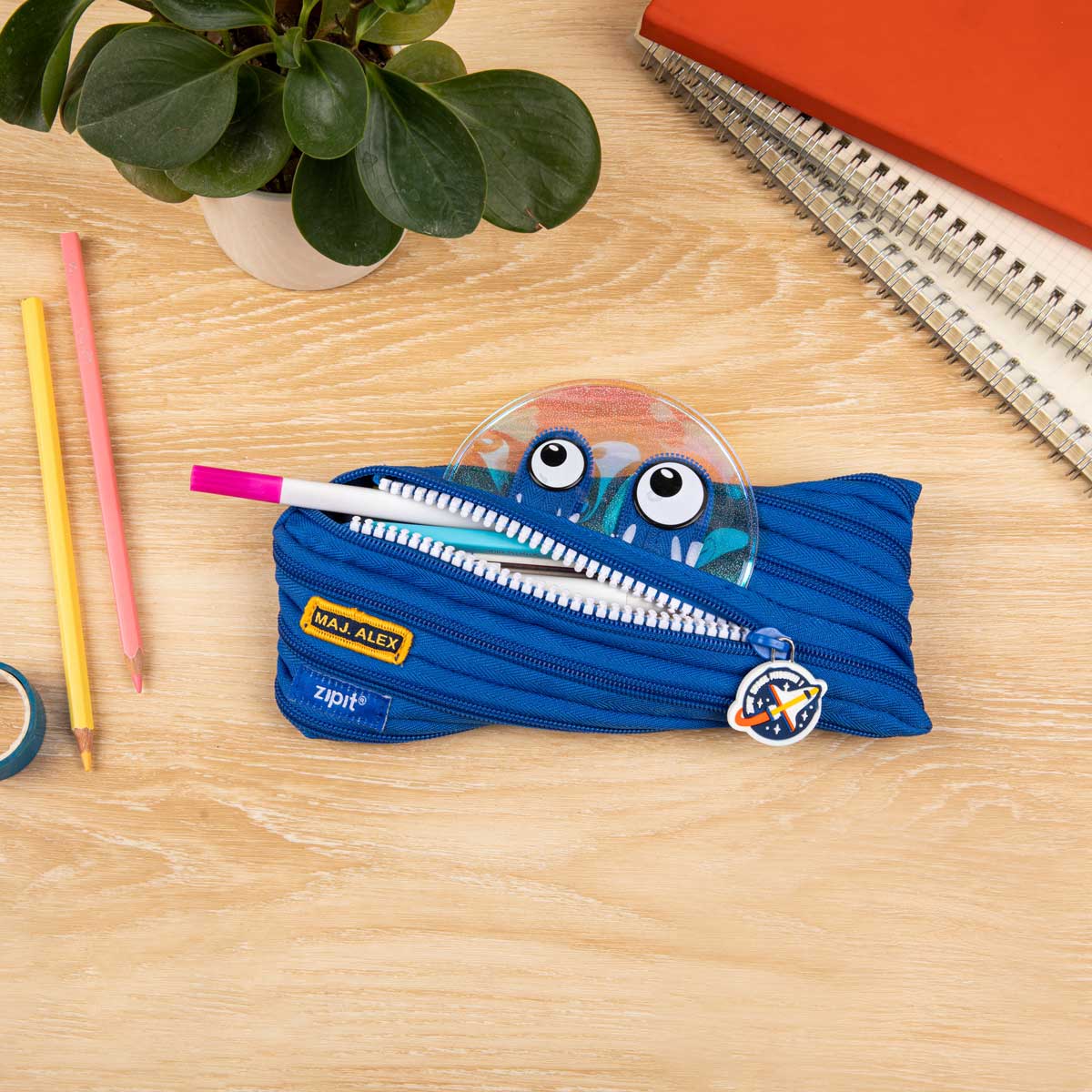 Major Alex Space Monster Pouch - Blue